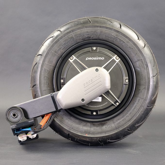 prosimo Vespa Largeframe Elektro-Umbau Kit Motor mit Schwinge