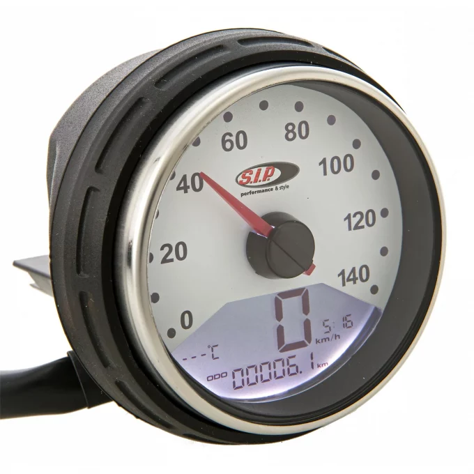 SIP Tacho 2.0 für für Vespa PK50-125/S/SS/Automatica – prosimo E-Umbau Tacho für Vespa Smallframe und Largeframe