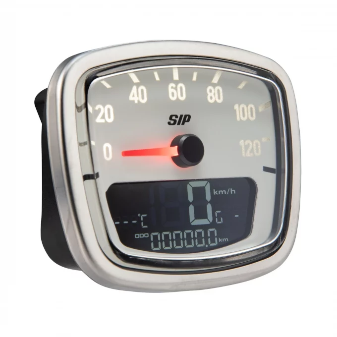 SIP Tacho 2.0 für für Vespa VNA/VNB – prosimo E-Umbau Tacho für Vespa Largeframe