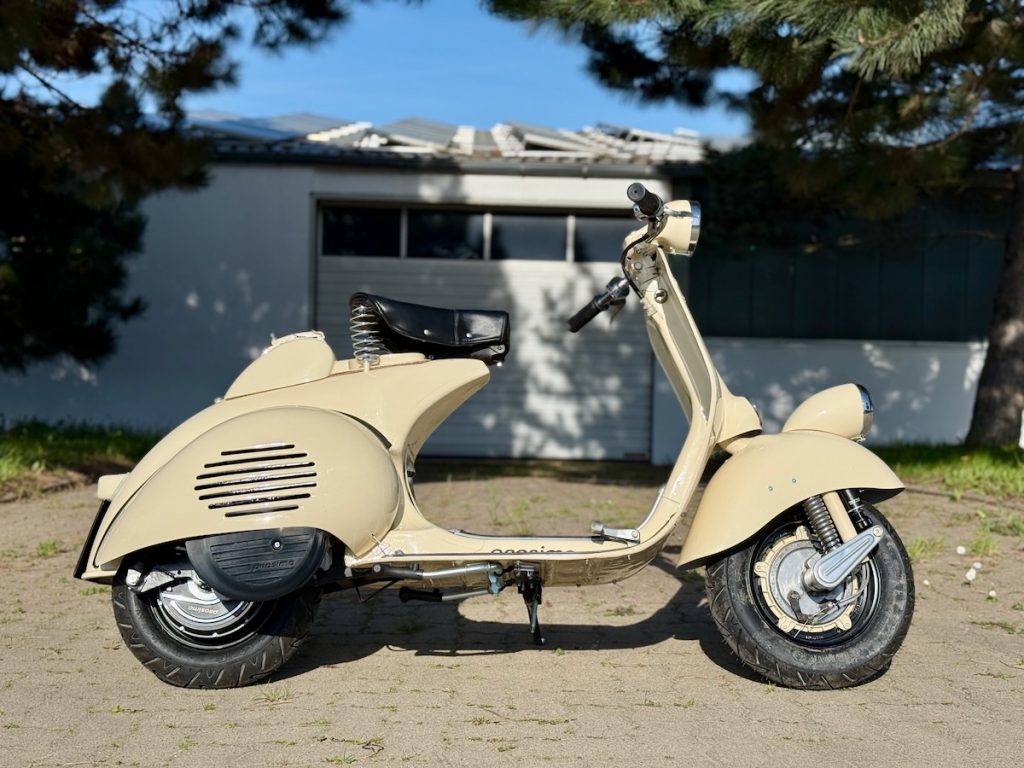 prosimo Elektroumbau Vespa T1 Struzzo 1955 – Vespa Wideframe elektrisch